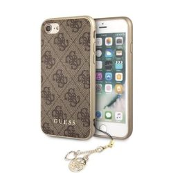 Guess iPhone 7/8 Charms Collection 4G hátlap, tok, barna