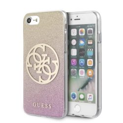   Guess iPhone 7/8/SE (2020) 4G Glitter Diamond hátlap, tok, rozé arany