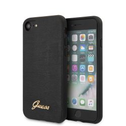   Guess iPhone 7/8/SE (2020) Lizard Vintage (GUHCI8PCUMLLIBK) hátlap, tok, fekete