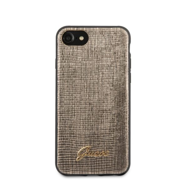 Guess iPhone 7/8/SE (2020) Lizard Vintage (GUHCI8PCUMLLIGO) hátlap, tok, arany