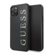   Guess iPhone 11 Pro Multicolor Glitter Cover (GUHCN58LGMLBK) hátlap, tok, fekete