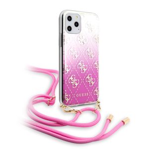 Guess iPhone 11 Pro 4G Gradient Cover (GUHCN58WO4GPI) hátlap, tok, rózsaszín