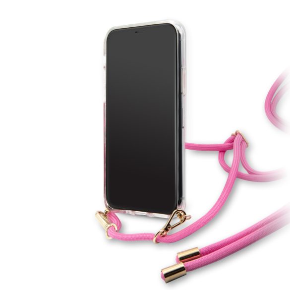 Guess iPhone 11 Pro 4G Gradient Cover (GUHCN58WO4GPI) hátlap, tok, rózsaszín