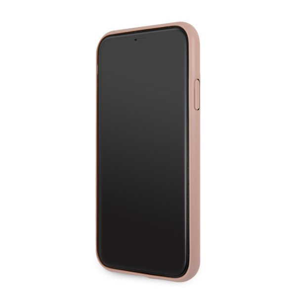 Guess iPhone 11 4G Printed Stripe (GUHCN614GDPI) hátlap, tok, rózsaszín