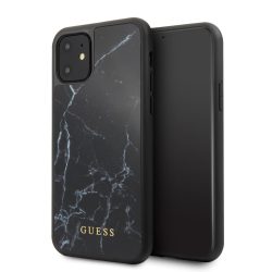   Guess iPhone 11 Marble Case márvány mintás hátlap, tok, fekete