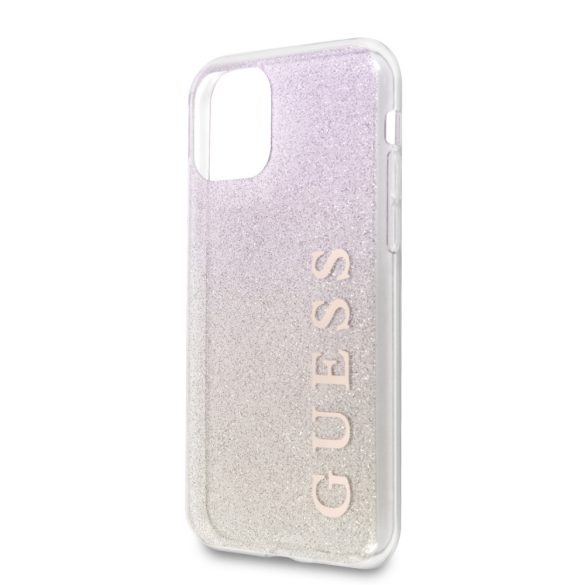 Guess iPhone 11 Pro Max Glitter Gardient (GUHCN65PCUGLGPI) hátlap, tok, rózsaszín