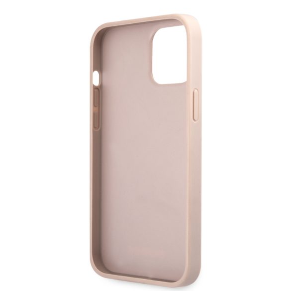 Guess iPhone 12 Pro Max 4G Printed Stripe (GUHCP12L4GDPI) hátlap, tok, rózsaszín