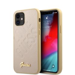   Guess iPhone 12 Mini Iridescent Love (GUHCP12SPUILGLG) hátlap, tok, arany