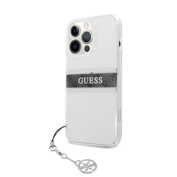 Guess iPhone 13 Pro 4G Charms (GUHCP13LKB4GGR) hátlap, tok, átlátszó