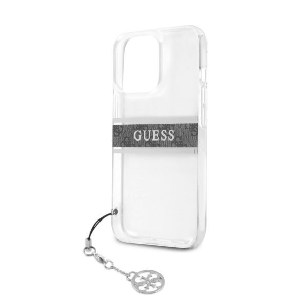 Guess iPhone 13 Pro 4G Charms (GUHCP13LKB4GGR) hátlap, tok, átlátszó