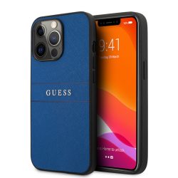   Guess iPhone 13 Pro Saffiano PU Leather (GUHCP13LPSASBBL) hátlap, tok, sötétkék