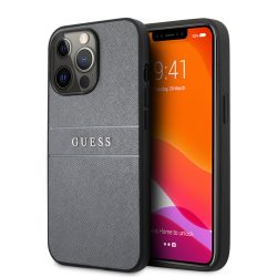   Guess iPhone 13 Pro Saffiano PU Leather (GUHCP13LPSASBGR) hátlap, tok, sötétszürke