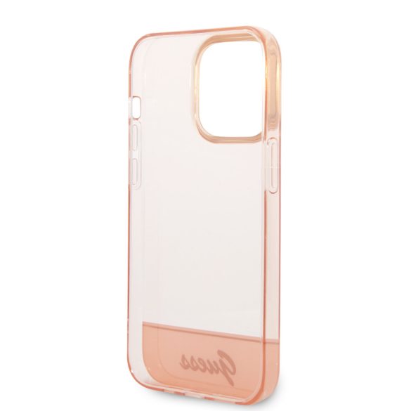 Guess iPhone 14 Pro Translucent (GUHCP14LHGCOP) hátlap, tok, barack