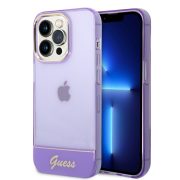   Guess iPhone 14 Pro Translucent (GUHCP14LHGCOU) hátlap, tok, lila