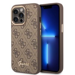   Guess iPhone 14 Pro Max 4G Vintage Gold Logo (GUHCP14XHG4SHW) hátlap, tok, barna