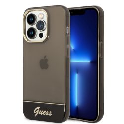   Guess iPhone 14 Pro Max Translucent (GUHCP14XHGCOK) hátlap, tok, fekete
