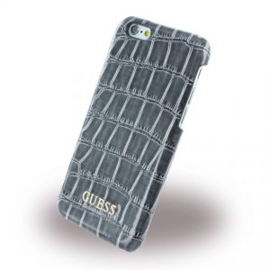 Guess iPhone 6 Croco Hard (GUHCP6SCOBK) hátlap, tok, fekete