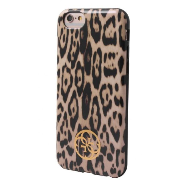 Guess iPhone 6/6S Animalier Print hátlap, tok, leopárd mintás, színes