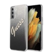   Guess Samsung Galaxy S21 Plus Vintage Glitter Gradient (GUHCS21MPCUGLSBK) hátlap, tok, fekete