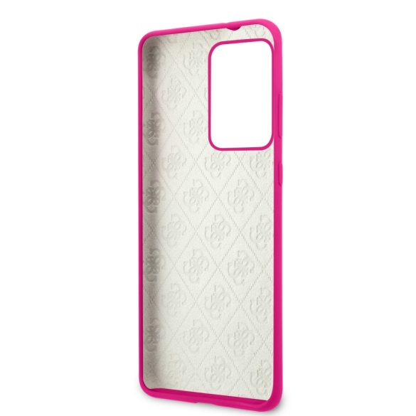 Guess Samsung Galaxy S20 Ultra Silicone 4G Tone On Tone (GUHCS69LS4GFU) hátlap, tok, pink