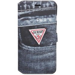   Guess iPhone 6 Plus/6S Plus Denim Jeans (GUMFLBKP6LDEBK2) oldalra nyíló tok, fekete