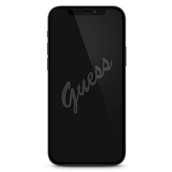 Guess Vintage Magic Logo iPhone 12 mini 5D Full Glue (GUSPP12SSLTR) teljes kijelzős edzett üvegfólia (tempered glass) 9H keménységű, fekete