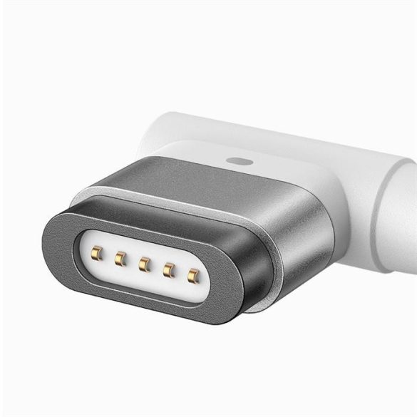 Baseus Zinc CATXC-W0274400 MacBook L-alakú USB-C mágneses töltőkábel, 60W, 2m, fehér