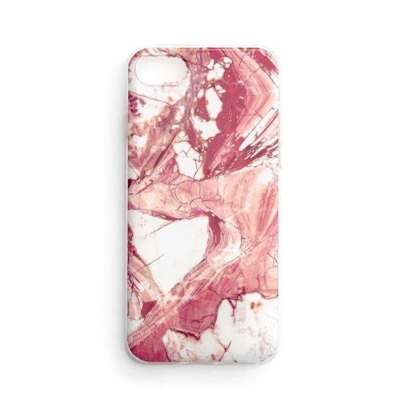 Wozinsky Marble cover Samsung Galaxy A12/M12 márvány mintás hátlap, tok, rózsaszín