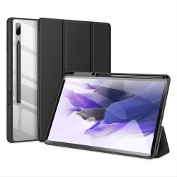   Dux Ducis Toby Series Samsung Galaxy Tab S7 FE 5G 12.4" T730/T736 ütésálló, oldalra nyíló smart tok, érintőceruza tartóval, fekete