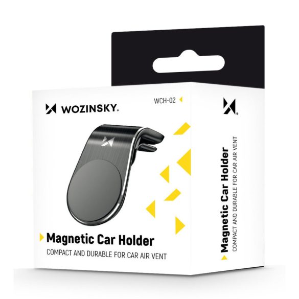 Wozinsky Magnetic Phone Holder univerzális autós telefontartó szellőzőrácsra, fekete