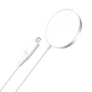   Choetech T518-F Inductive Wireless Charger Qi, Indukciós vezeték nélküli töltő, Magsafe kompatibilis, iPhone 12/13/14 15W, fehér