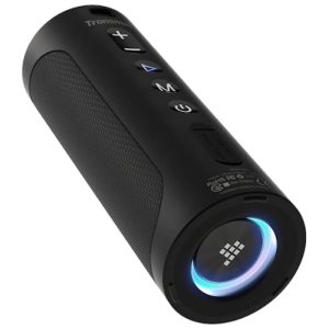 Tronsmart T6 Pro LED Bluetooth 5.0, Speaker, hordozható hangszóró, vízálló, 45W, 10400mAh, fekete