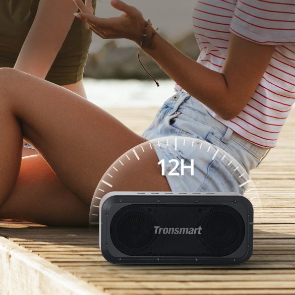 Tronsmart Force SE Bluetooth 5.3, Speaker, hordozható hangszóró Powerbank funkcióval, vízálló, 50W, fekete