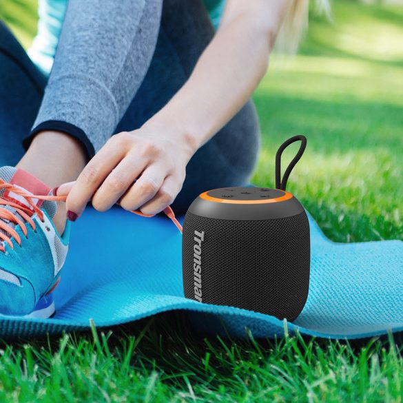 Tronsmart T7 Mini Bluetooth 5.3, Speaker, hordozható hangszóró, vízálló, 15W, 2500mAh, fekete