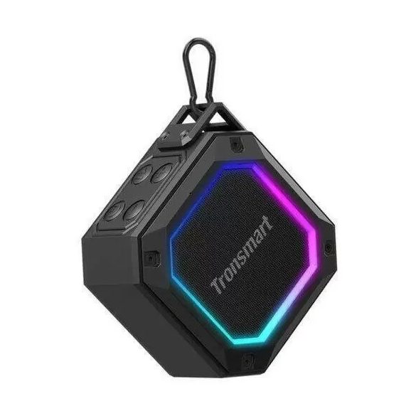 Tronsmart Groove 2 Bluetooth 5.3, Speaker, hordozható hangszóró, ütésálló, 10W, 2500mAh, fekete