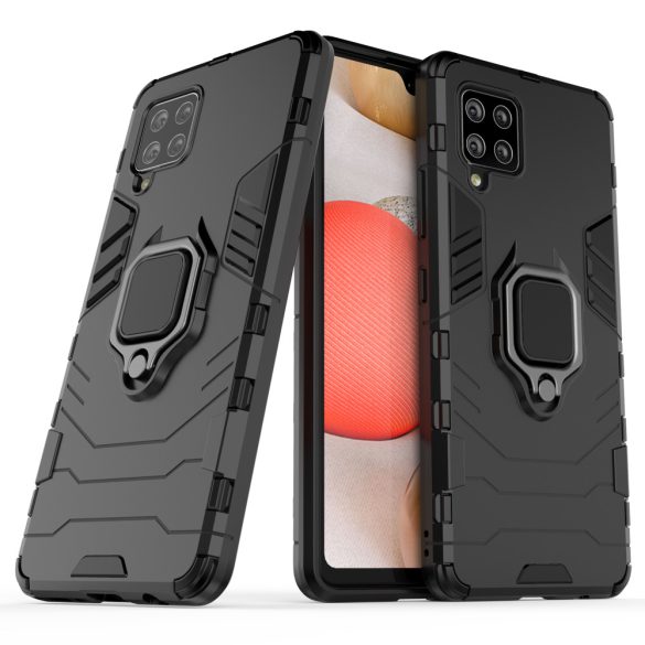 Armor Ring Xiaomi Samsung Galaxy A42 5G ütésálló hátlap, tok, fekete