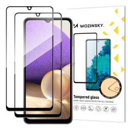   Wozinsky 2db Glass Screen 5D Full Glue Samsung Galaxy A32 5G teljes kijelzős edzett üvegfólia, 9H keménységű, tokbarát, fekete