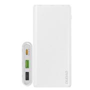   Dudao K12PQW Power Bank hordozható külső akkumulátor 2xUSB/USB-C/micro USB, 10000 mAh, 2A, fehér