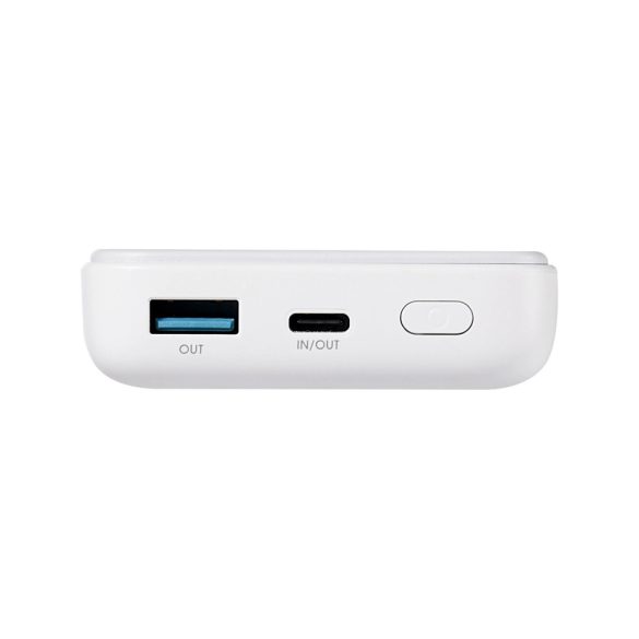 Joyroom JR-W020 Mini Magnetic Wireless Powerbank, magsafe kompatibilis  hordozható külső akkumulátor és vezeték nélküli töltő, PD, QC, 10000 mAh, 20W, fehér