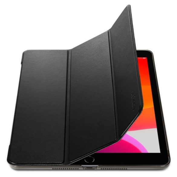 Spigen Smart Fold iPad 10.2 (2019/2020/2021) oldalra nyíló smart tok, fekete