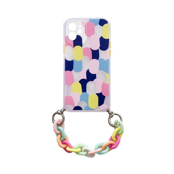 Color Chain Case Samsung Galaxy A52 4G/A52 5G/A52s 5G szilikon hátlap, tok, mintás, színes