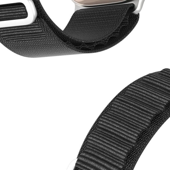 Dux Ducis Buckle Strap for Apple Watch 1/2/3/4/5/6/7/8/9/SE/Ultra, 38/40/41mm óraszíj, fekete