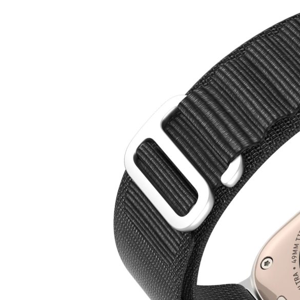 Dux Ducis Buckle Strap for Apple Watch 1/2/3/4/5/6/7/8/9/SE/Ultra, 38/40/41mm óraszíj, fekete