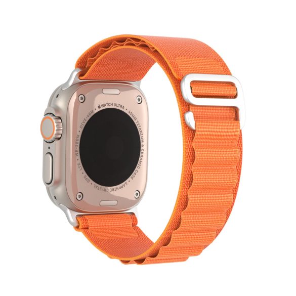 Dux Ducis Buckle Strap for Apple Watch 1/2/3/4/5/6/7/8/9/SE/Ultra, 38/40/41mm óraszíj, narancssárga