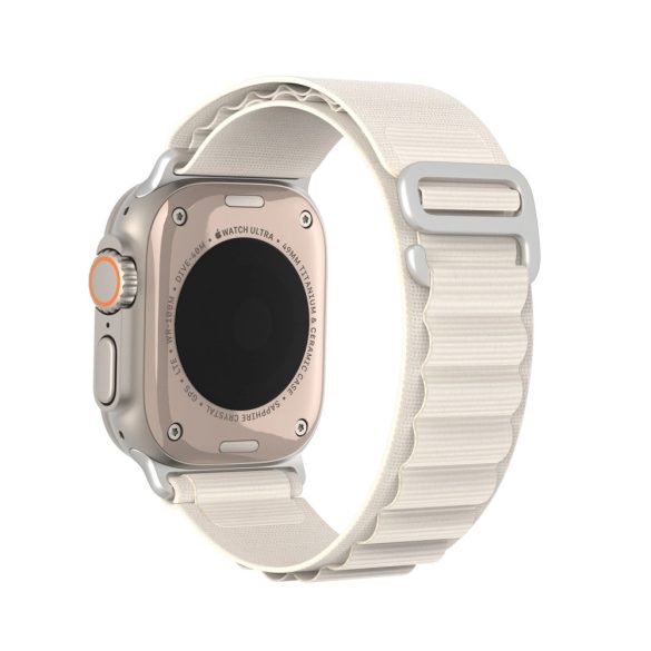 Dux Ducis Buckle Strap for Apple Watch 1/2/3/4/5/6/7/8/9/SE/Ultra, 38/40/41mm óraszíj, fehér