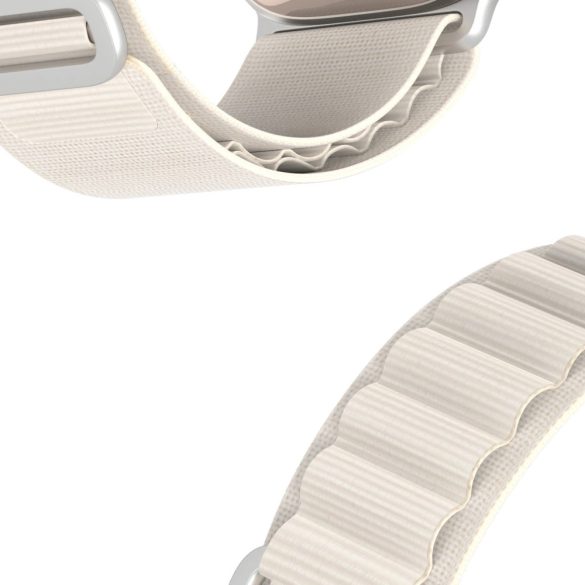 Dux Ducis Buckle Strap for Apple Watch 1/2/3/4/5/6/7/8/9/SE/Ultra, 38/40/41mm óraszíj, fehér