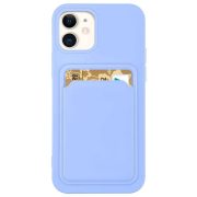 Card Case Silicone Samsung Galaxy A32 5G hátlap, tok, lila