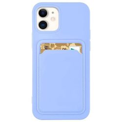 Card Case Silicone Samsung Galaxy A32 5G hátlap, tok, lila 