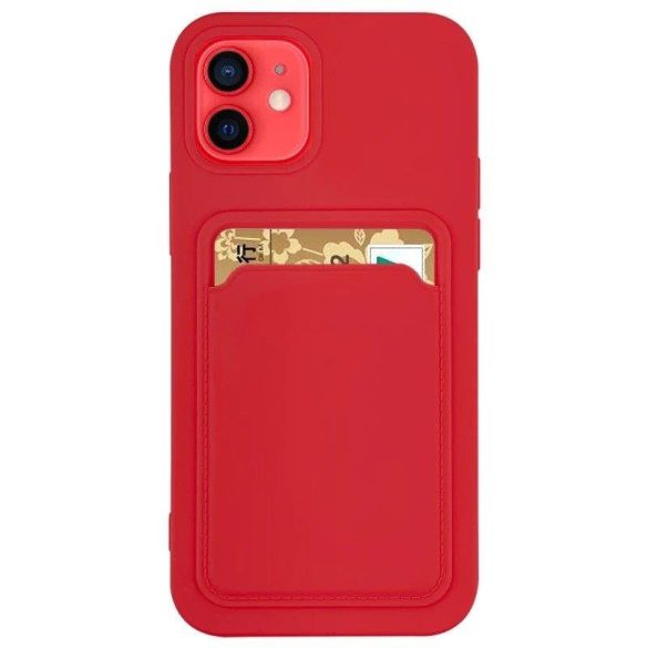 Card Case Silicone Samsung Galaxy S20 FE 5G hátlap, tok, piros