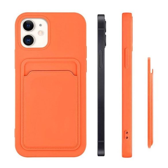 Card Case Silicone Samsung Galaxy S20 FE 5G hátlap, tok, piros